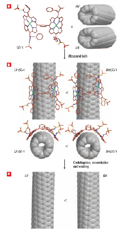 Схема процесса разделения смеси нанотрубок